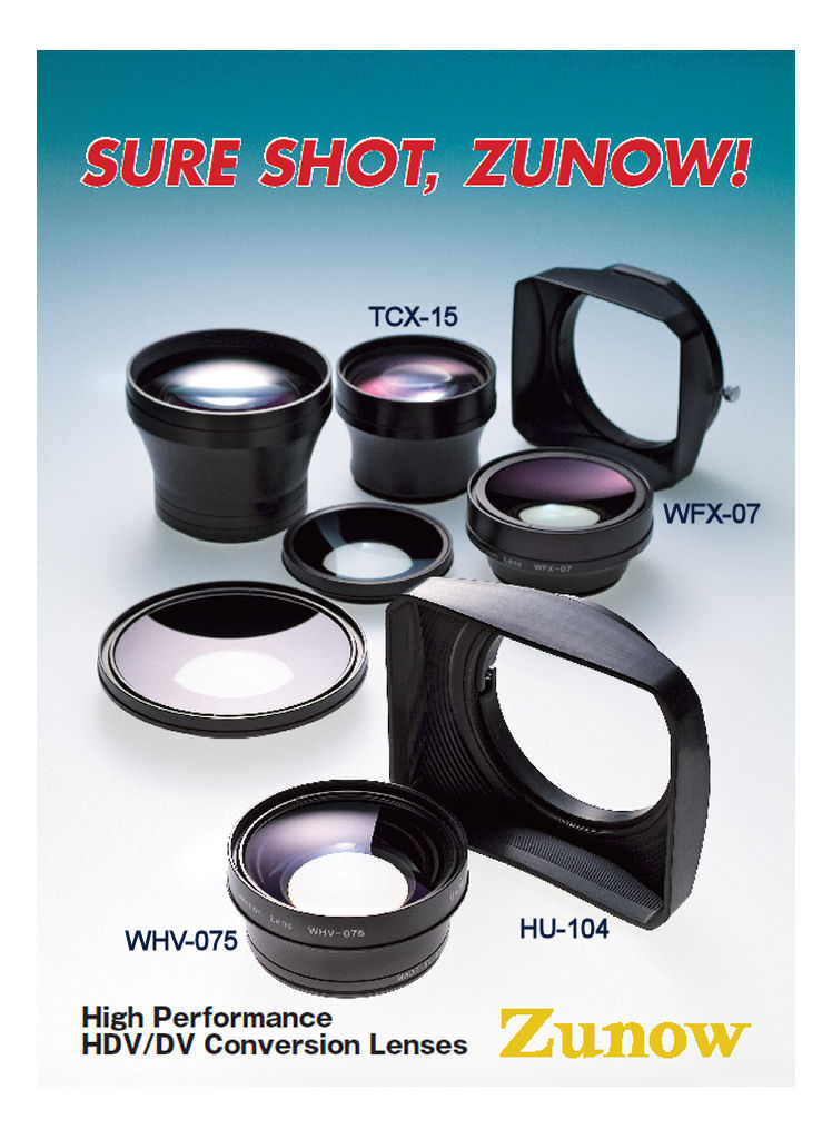 High Performance HDV/DV Conversion Lenses Zunow